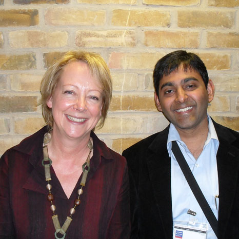 Karthik Nagendra with Prof Lynda Gratton