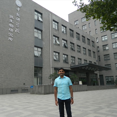 Karthik Nagendra during his recent visit to Beijing University, China